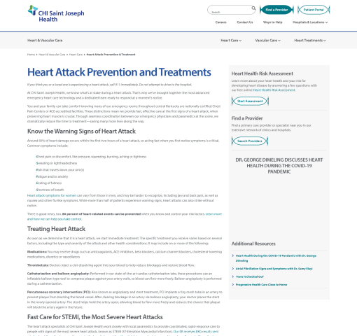 Heart Attack Prevention & Treatment | Heart Conditions & Diseases ...